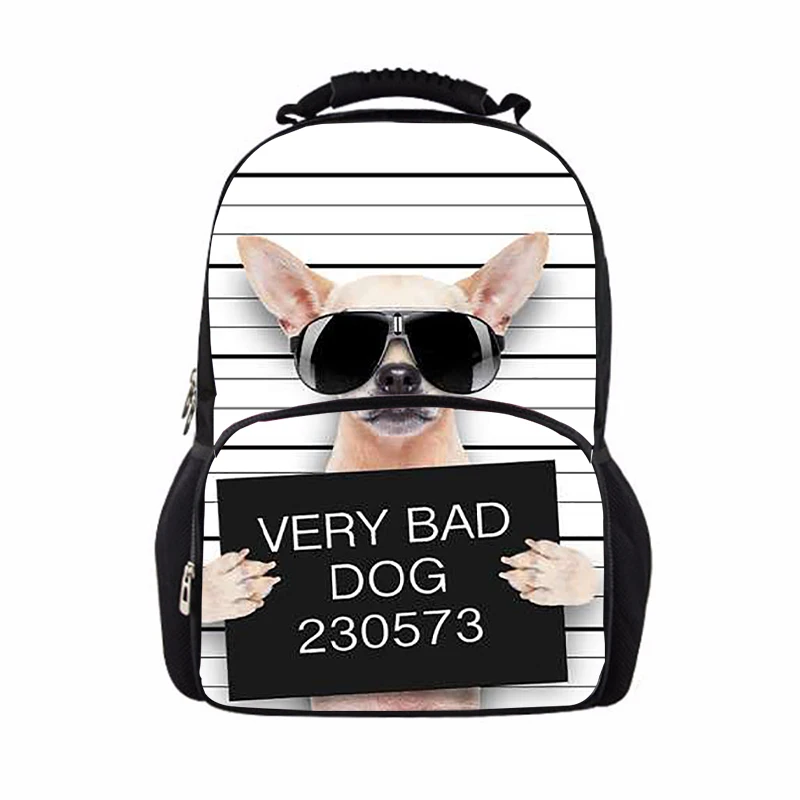 

Bad dog bad cat17 inch anti-theft backpack men travel bag laptop backpack Mochilas school backpack
