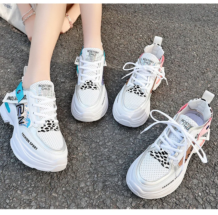 

Women Shoes Fashion Casual Wild Sneakers Trainers chaussure female Thick Platform Shoes Comfortable for Spring2020NEW woman shoe