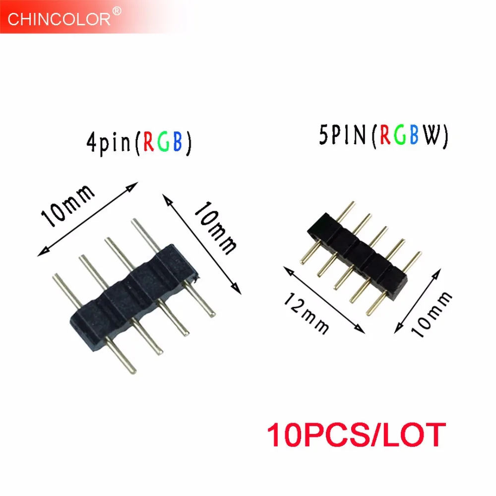 10 шт. 4 контактный 5 коннектор RGBW для 5050 3528|rgbw connector|connector rgbrgbw 5pin |