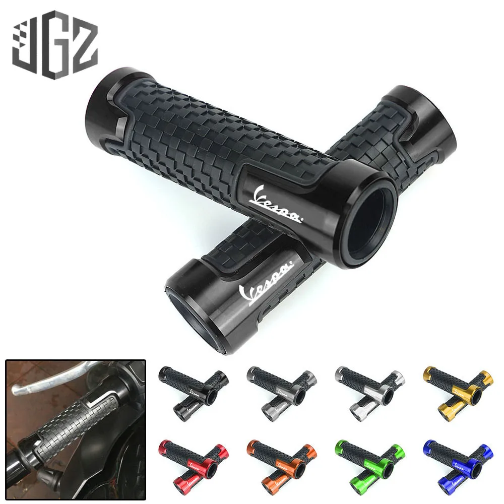 

Motorcycle CNC Aluminum Rubber Gel 22mm Handlebar Grip Scooter Hand Grip For Vespa GTS 250 300 Sprint Primavera S 150 LX 125 GTV
