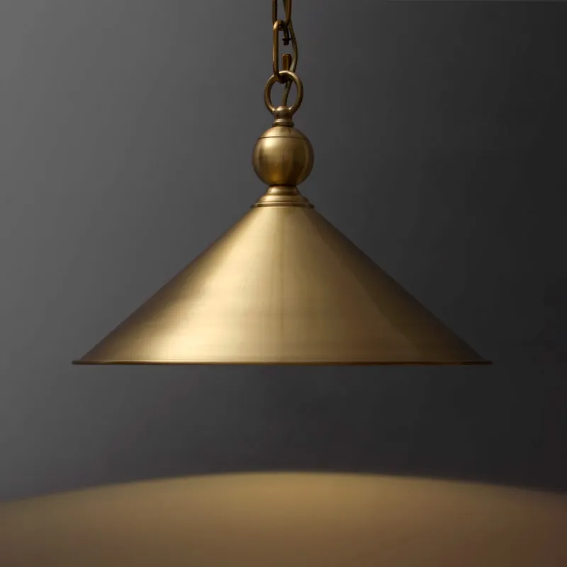 Люстра 1 шт. в античном стиле из латуни для спальни, кухонного бара, винтажных медных светильников для столовой E27, светильник свадебный.