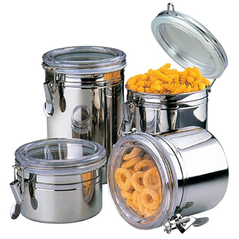 Герметичные банки из нержавеющей стали домашний чайный кофейный контейнер для