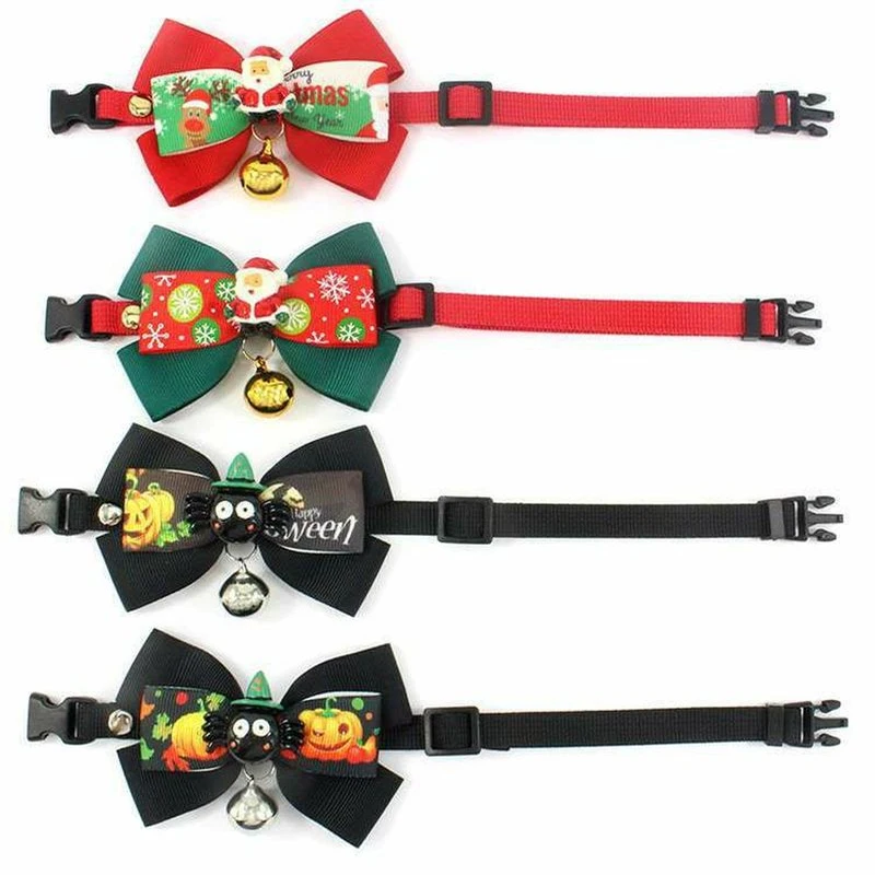 Рождественский ошейник для собаки подарок маленького и среднего размера