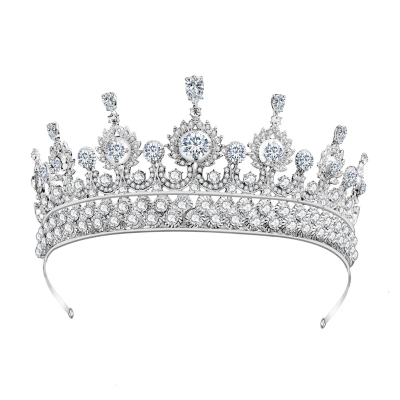 

New zircon bridal crown fashion alloy crystal headband bridal headdress wedding headdress hair accessories luxury jewelry