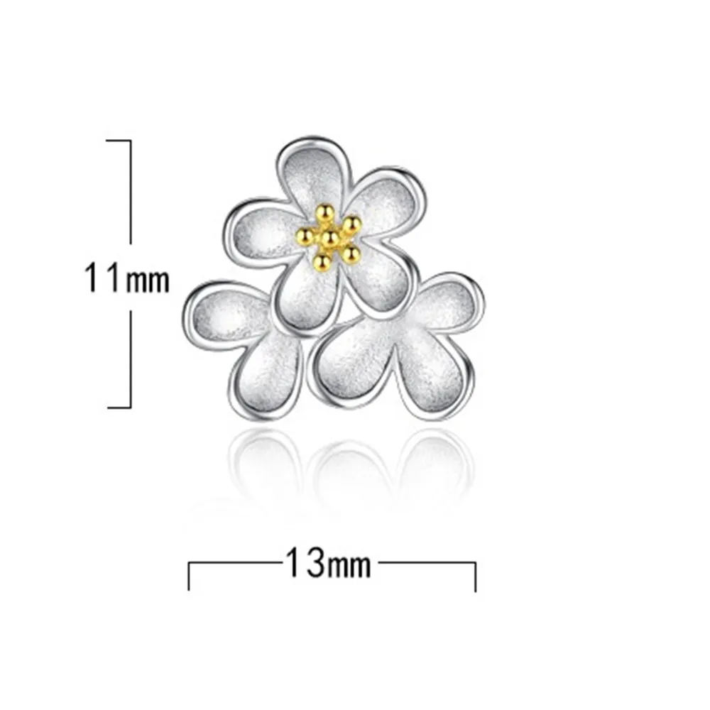 

NEHZY 925 Sterling Silver Stud Earrings High Quality Woman Fashion Jewelry Retro Chrysanthemum Hollow Tremella Stud Earrings
