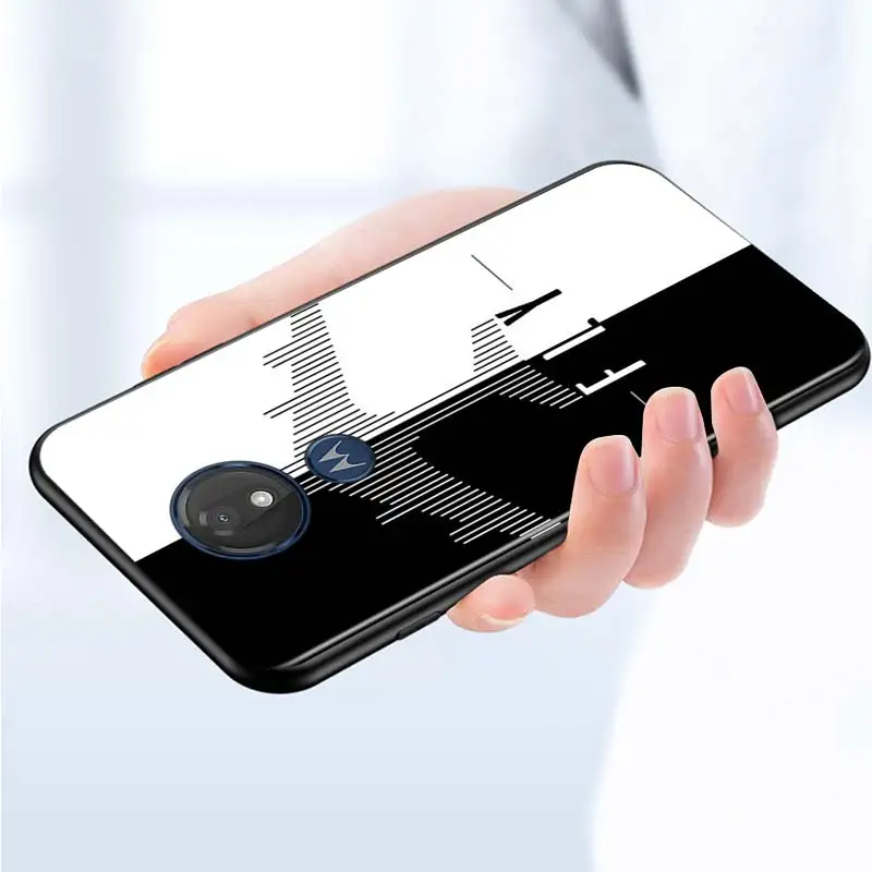 

aircraft Airplane fly travel for Motorola G9 G8 G E7 E6 One Play Marco Hyper Fusion Stylus Power Edge Plus Black Phone Case