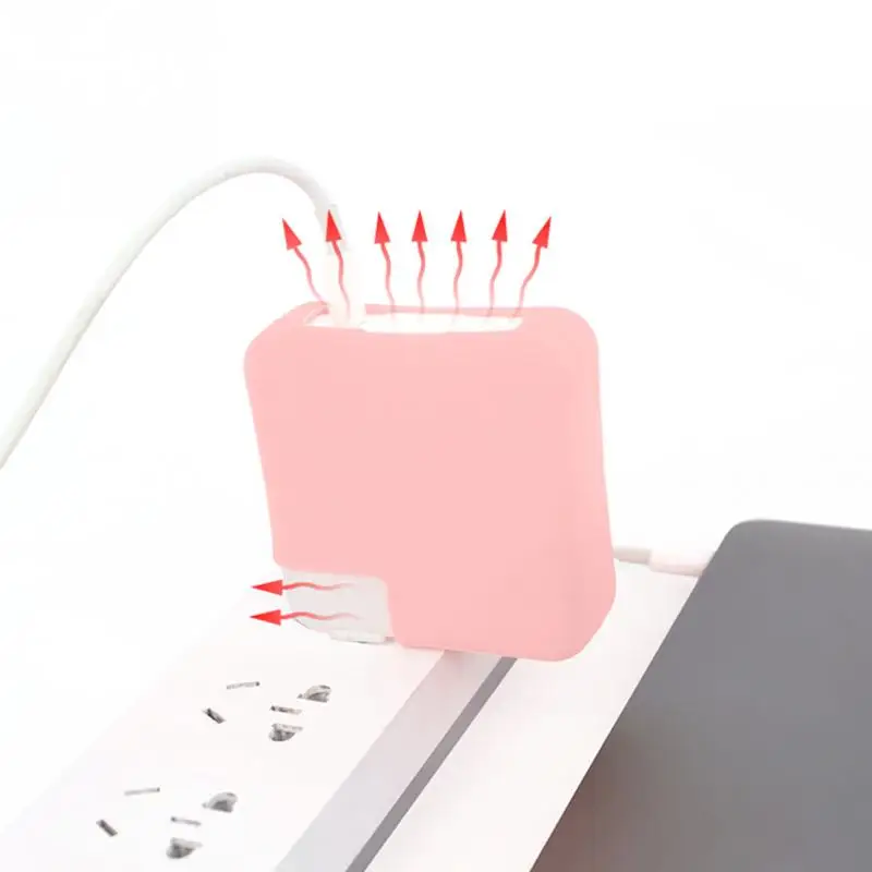 Зарядное устройство для ноутбука силиконовый Чехол Органайзер защитные пылезащитные рукава для ноутбука адаптер защитный чехол для MacBook адаптер