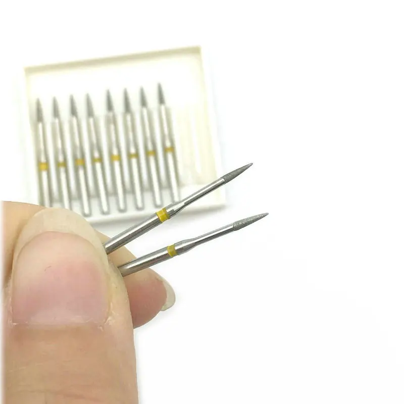 1 Box Dental Burs Diamond FG 1.6mm High Speed Drills for Polishing Smoothing Teeth Polishers FO-40EF | Инструменты
