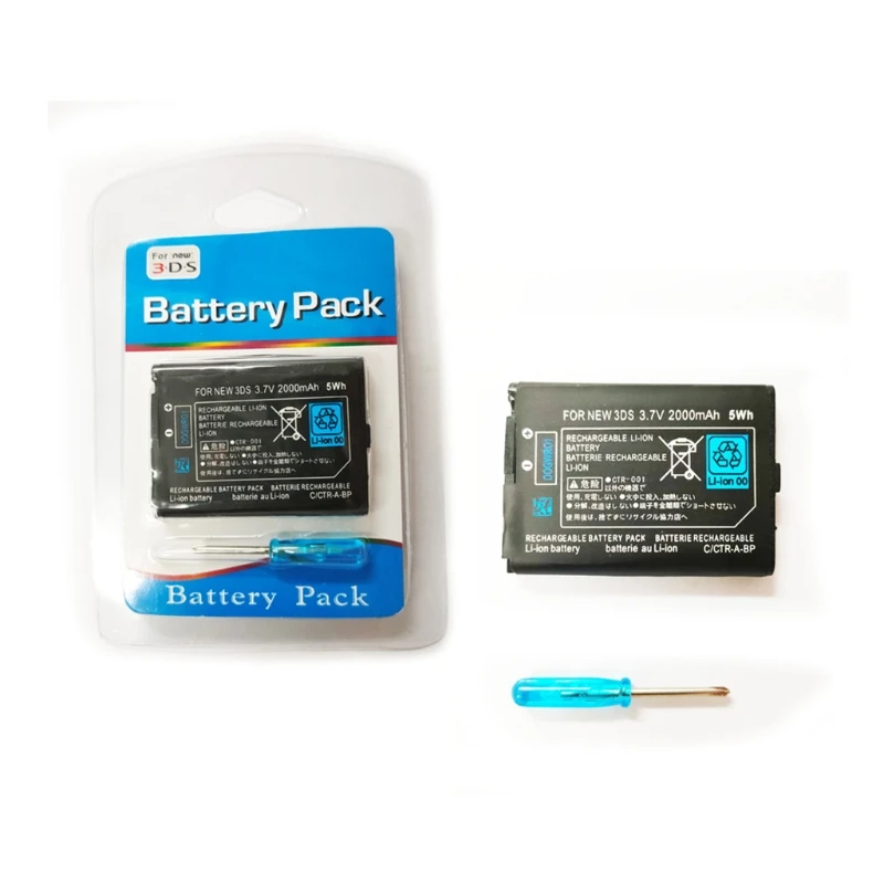 

Перезаряжаемая литий-ионная батарея 2000 мАч 3,7 в + набор инструментов, совместимый с 3DS LL/XL, отличная производительность
