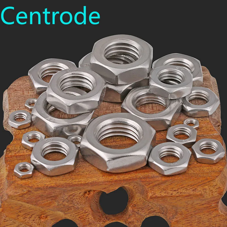 DIN439 316 304 нержавеющая сталь тонкая Шестигранная гайка M3 M20 точечная поставка 5