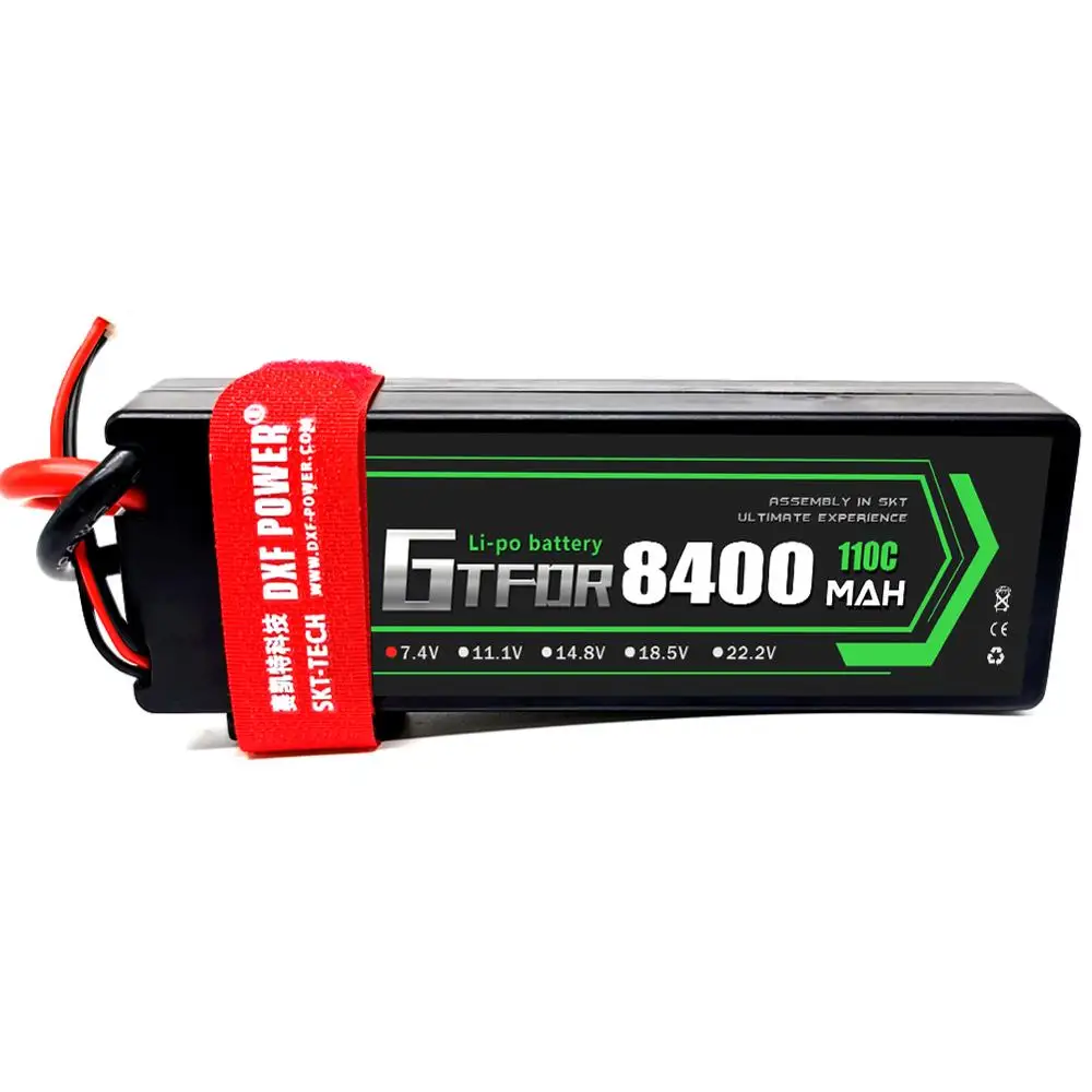 GTFDR lipo battery 2S 3S 4S 7 4 V 11 1 14 8 v 7000mAh 8400mAh 60C 120C 110C 220C hardcase для 1/8 1/10 автомобиля вертолета