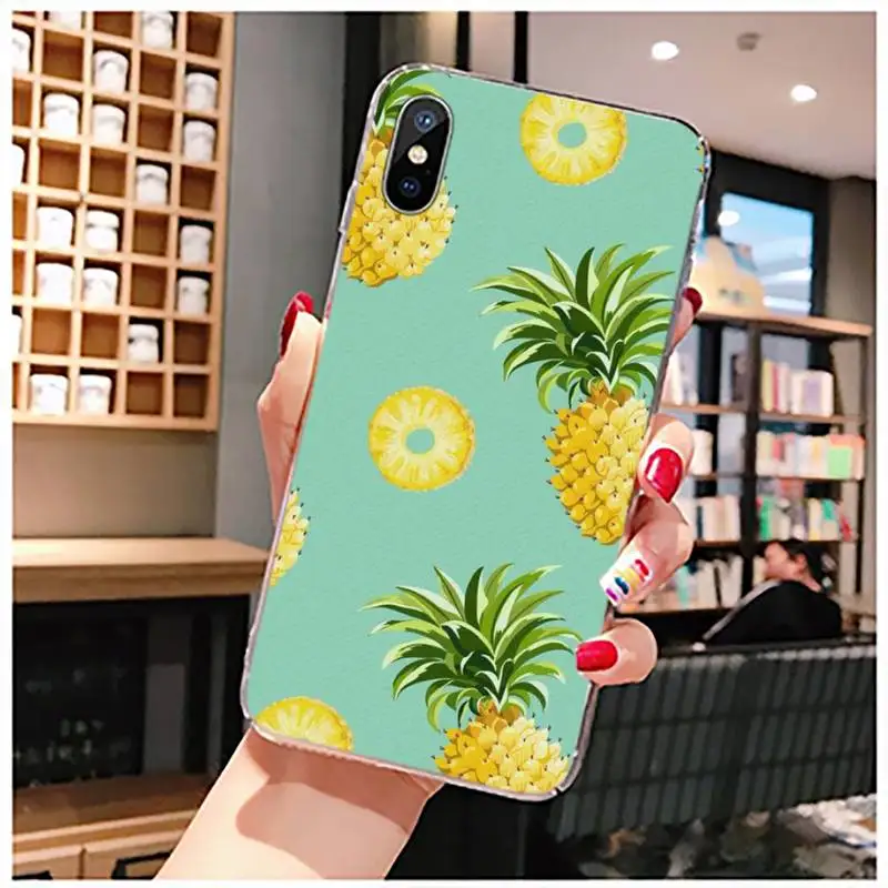 

summer fruit Watermelon Pineapple luxury Phone Case Transparent for iPhone 11 12 mini pro XS MAX 8 7 6 6S Plus X 5S SE 2020 XR