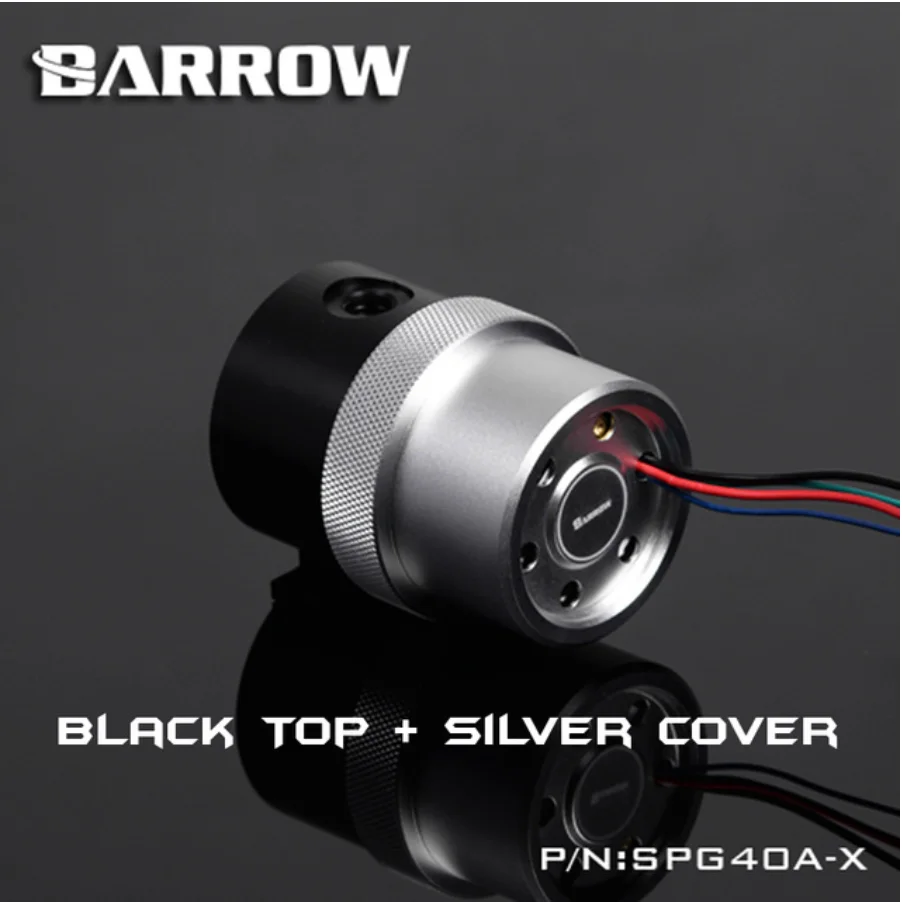 BlackTop-SilverCov Курган SPG40A-X, 18 Вт PWM комбинированные насосы, Wite резервуары, насос резервуар комбинация, 90/130/210 мм резервуар компонент - Цвет лезвия: BlackTop-SilverCov