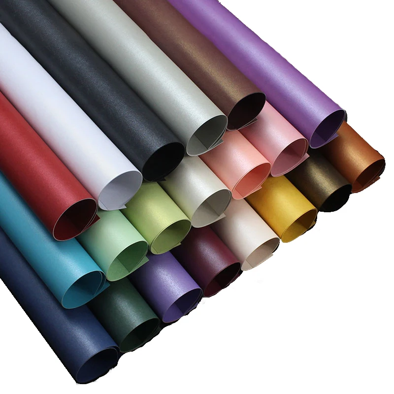 100pcs освобождают бумагу перлы бумажной размера 21x29.7cm 250gsm двойную surafces 16colors для