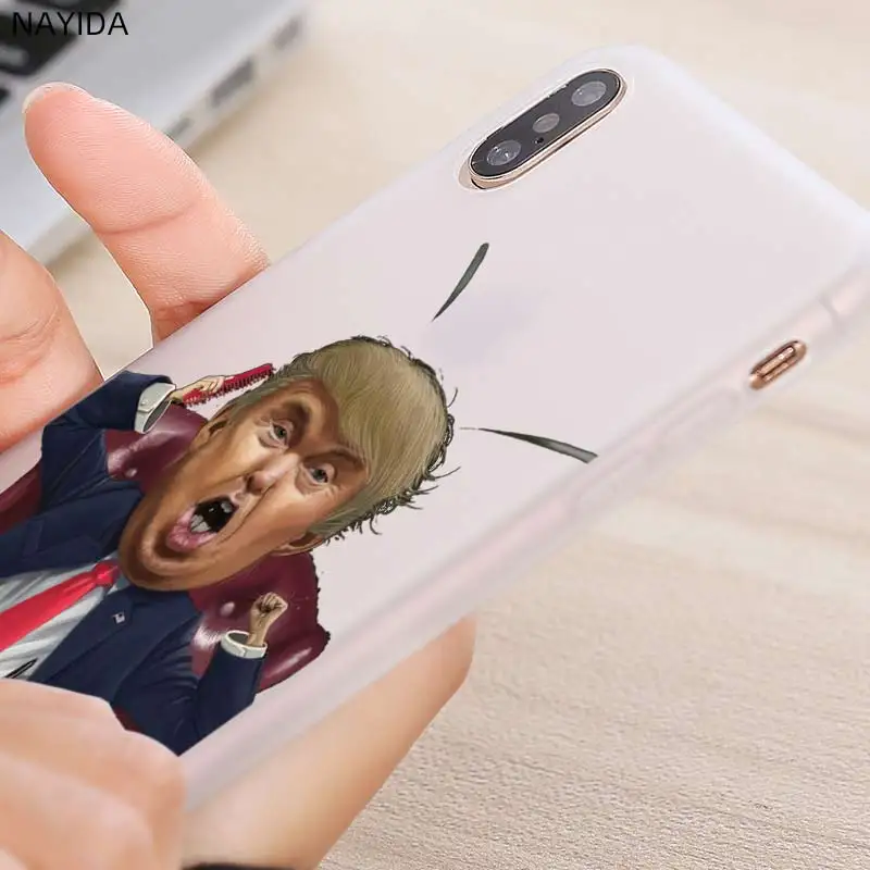 Мягкий силиконовый чехол для Samsung Galaxy S21 S20 Uitra S10 Lite S9 Plus Fe S8 S7edge с Дональдом Трампом