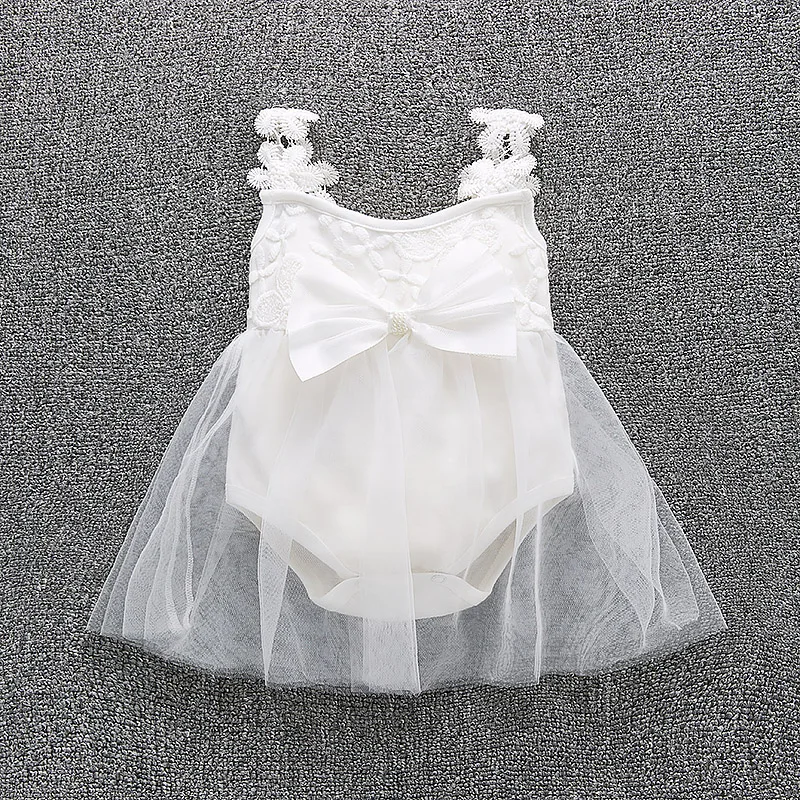 

1pc Newborn infant Baby clothes girls wedding daily photo shooting bodysuit cotton jumpers summer 3 6 9 12 M baby playsuit