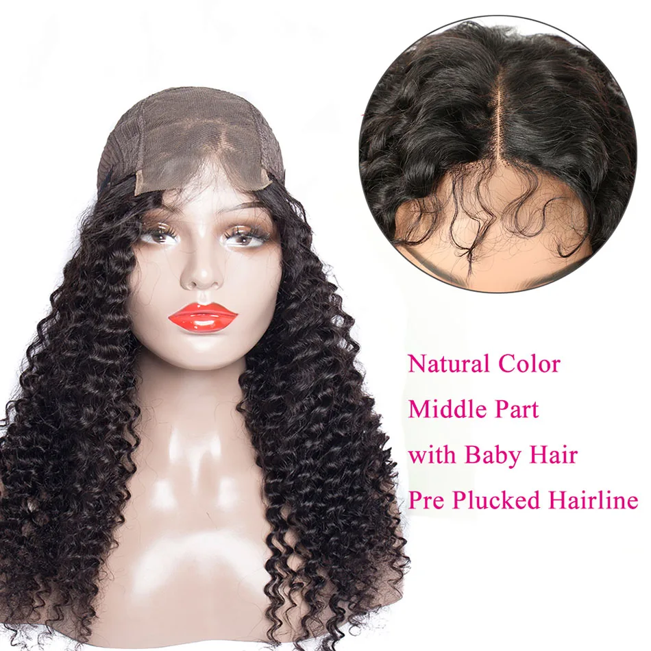 4x4 парик на застежке кудрявые человеческие волосы парики с предварительно