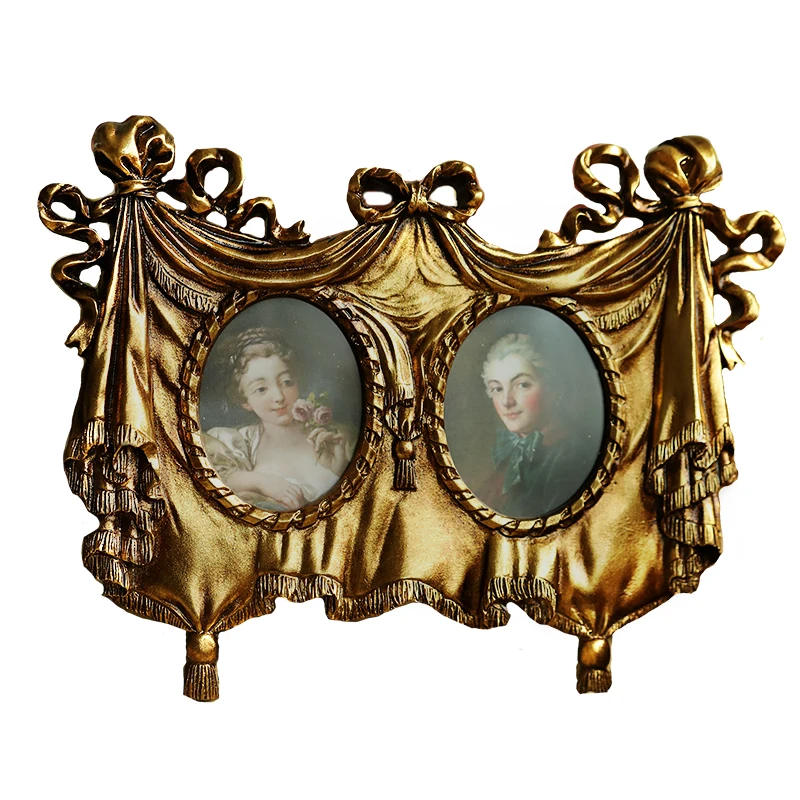 Ретро рамка с французским бантом декоративная фоторамка в европейском стиле |
