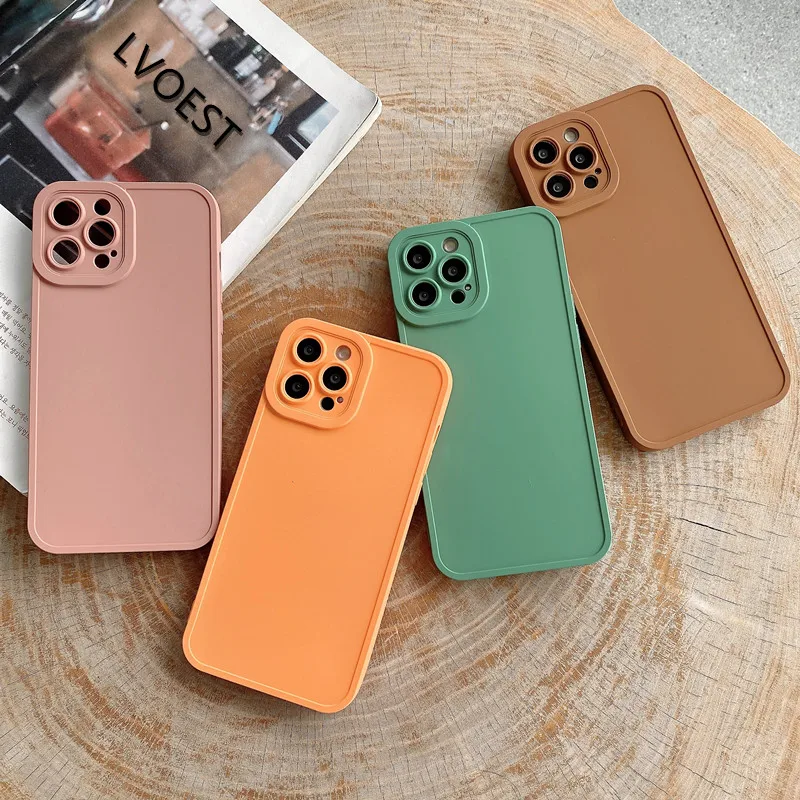 

LVOEST роскошный мягкий матовый чехол для телефона iphone 13 Pro 11 12 7 8 SE 2020 X XR XS MAX 12 mini 13 mini ударопрочный бампер задняя крышка