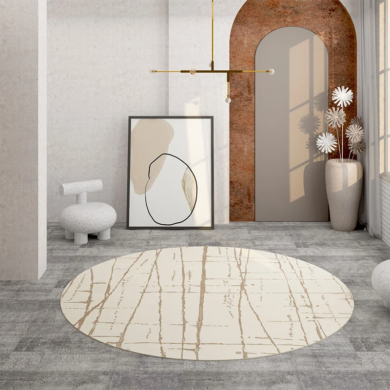 Минималистичные мягкие ковры для гостиной круглый ковер украшения спальни
