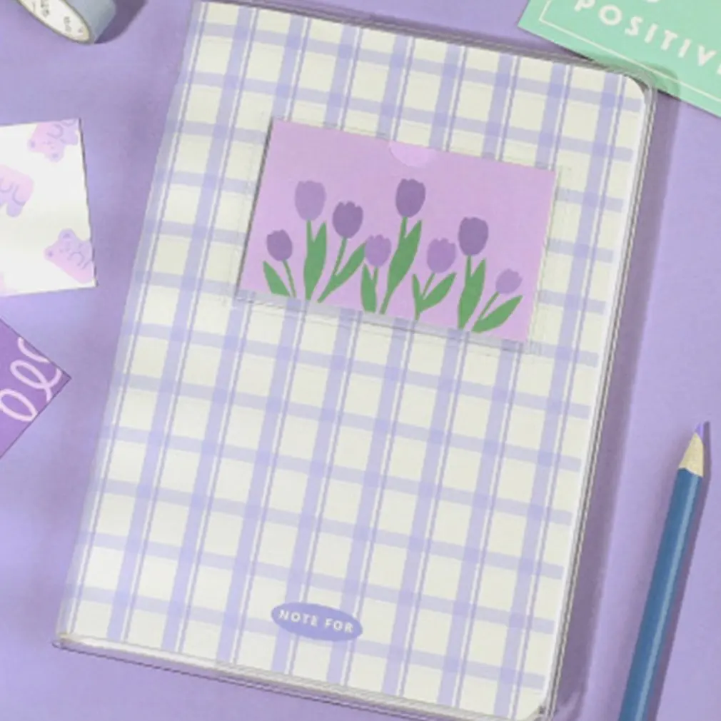 

Блокнот в клетку, водонепроницаемый пластиковый рукав, милый корейский канцелярский профессиональный руководитель