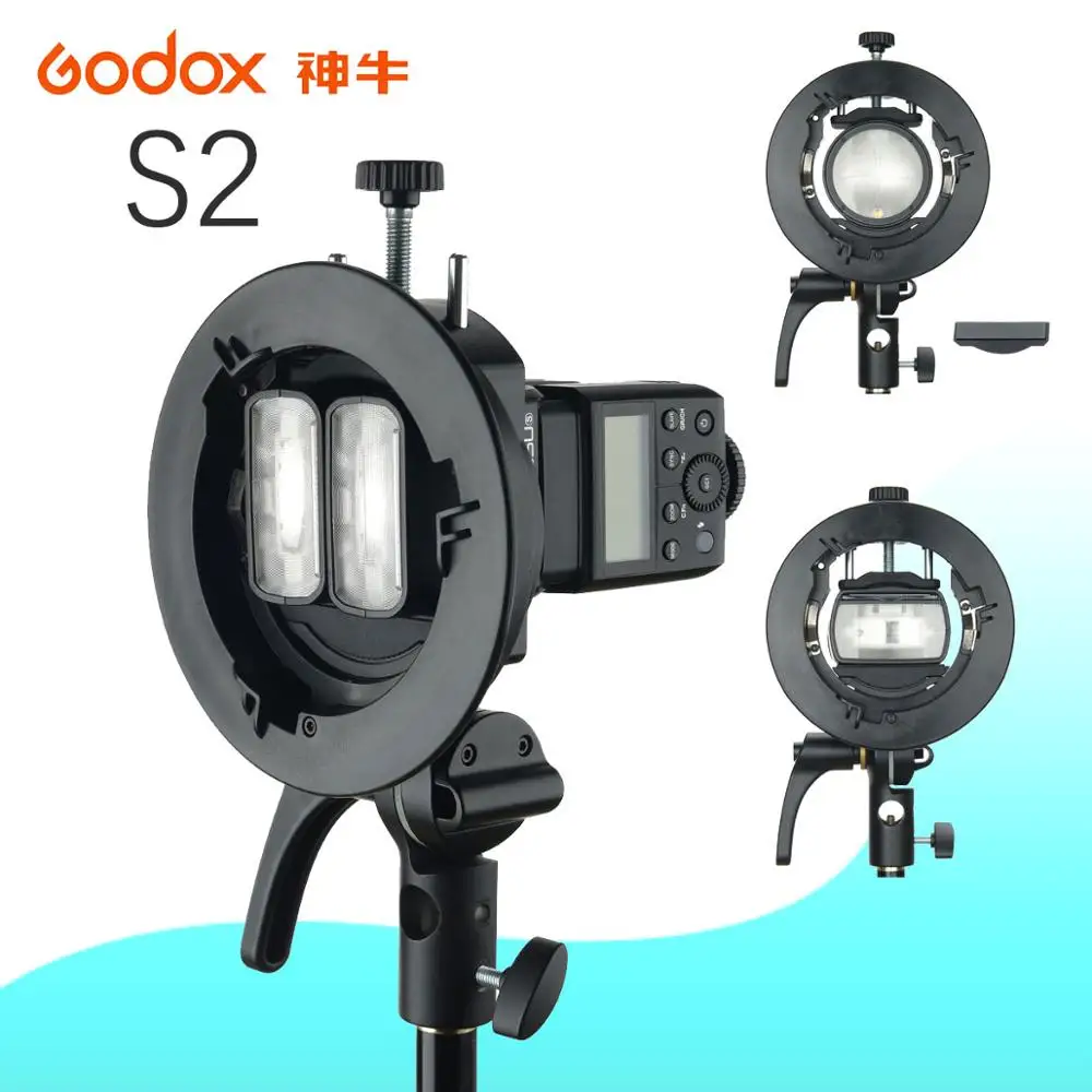 Держатель вспышки S-type для Godox S2 Bowens для Godox V1 V860II AD200 AD400PRO Speedlite вспышка тубус софтбокс