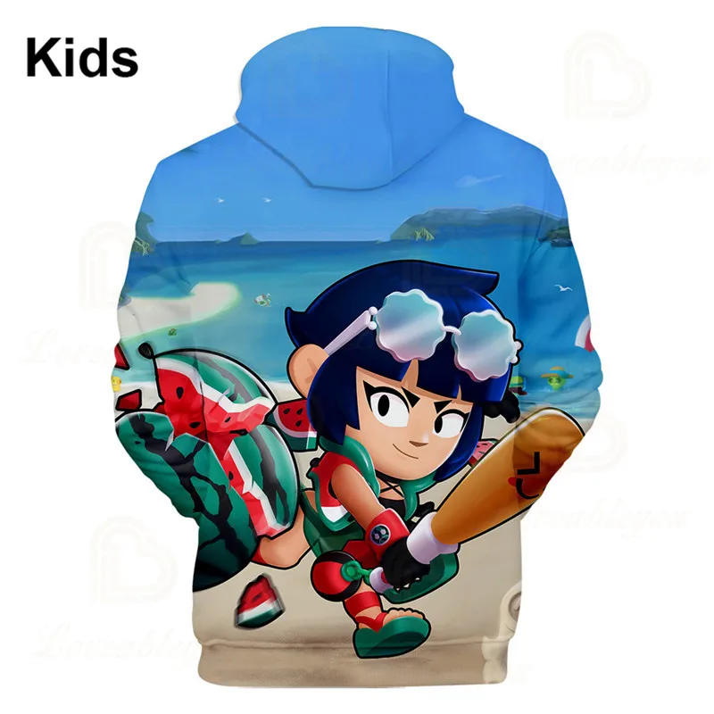 

Cartoon Tops Boys Sandy Mecha Crow and Star, Shooter Kids Hoodie Leon Shooting Game Spike 3D Jacket Tops Boys Girls Clothes