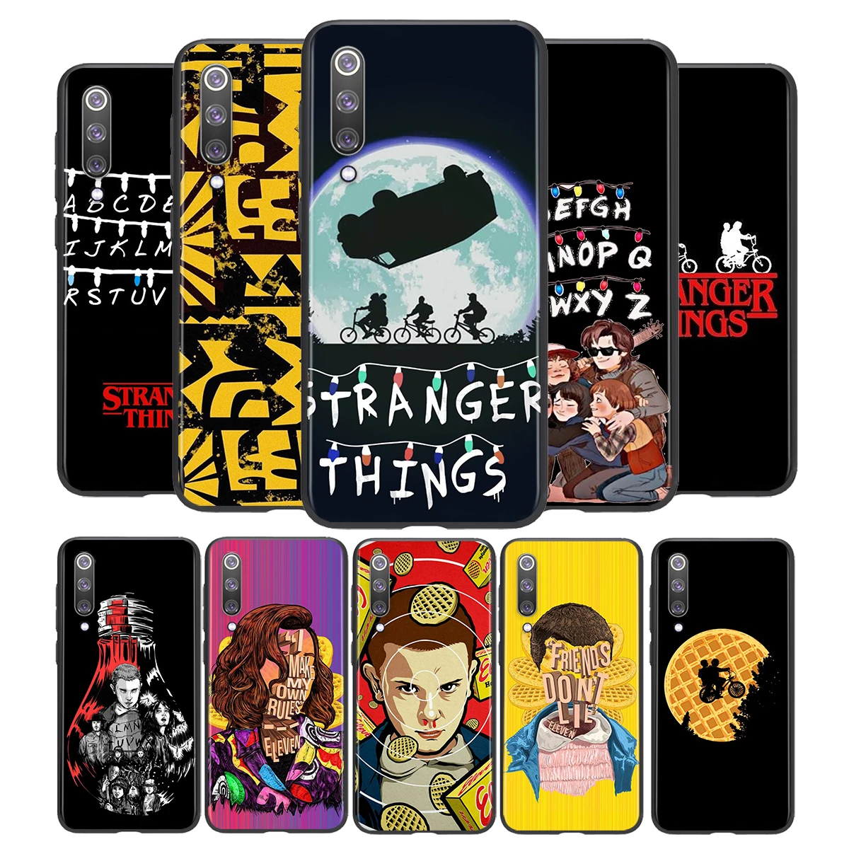 

Stranger Things For Xiaomi Mi 11i 11 10T 10 9T 9 A3 8 Lite CC9 SE Note10 Lite Ultra Pro Black Soft Phone Case