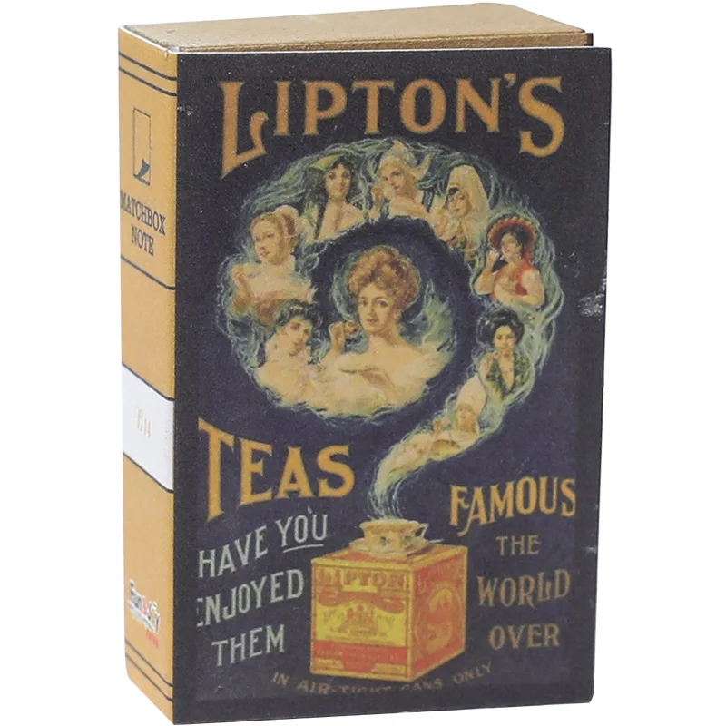 Винтажный стиль Matchbox форма мини ноутбук 244 страницы портативный блокнот