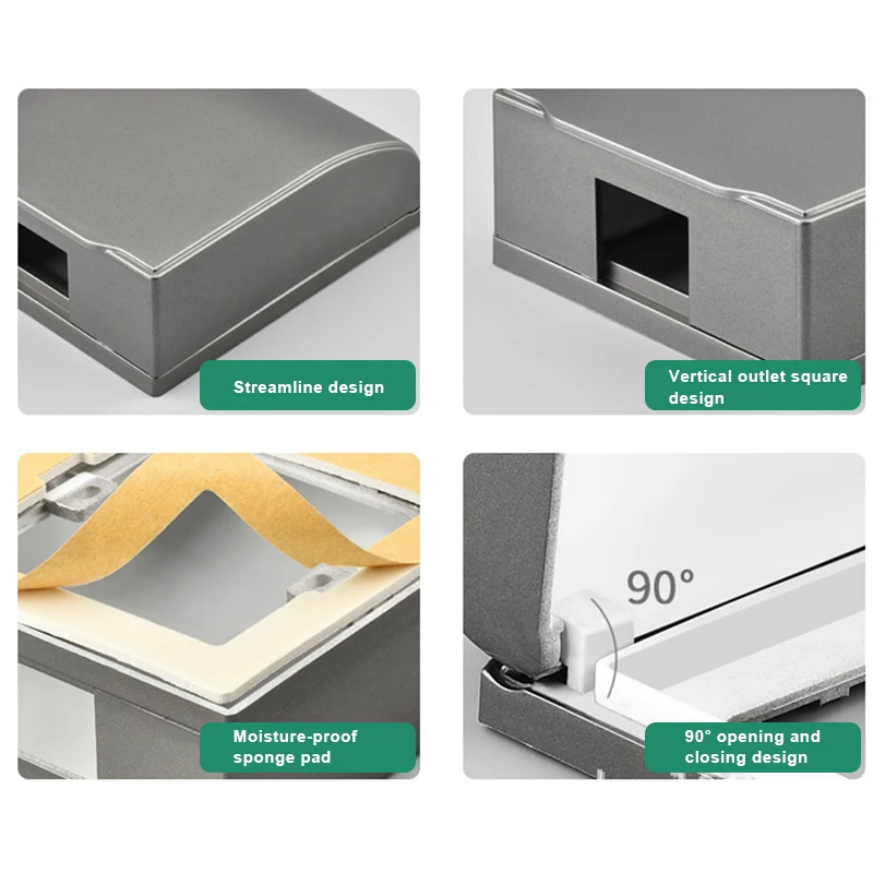 Горячая Распродажа брызгозащищенная коробка с одной розеткой водонепроницаемая