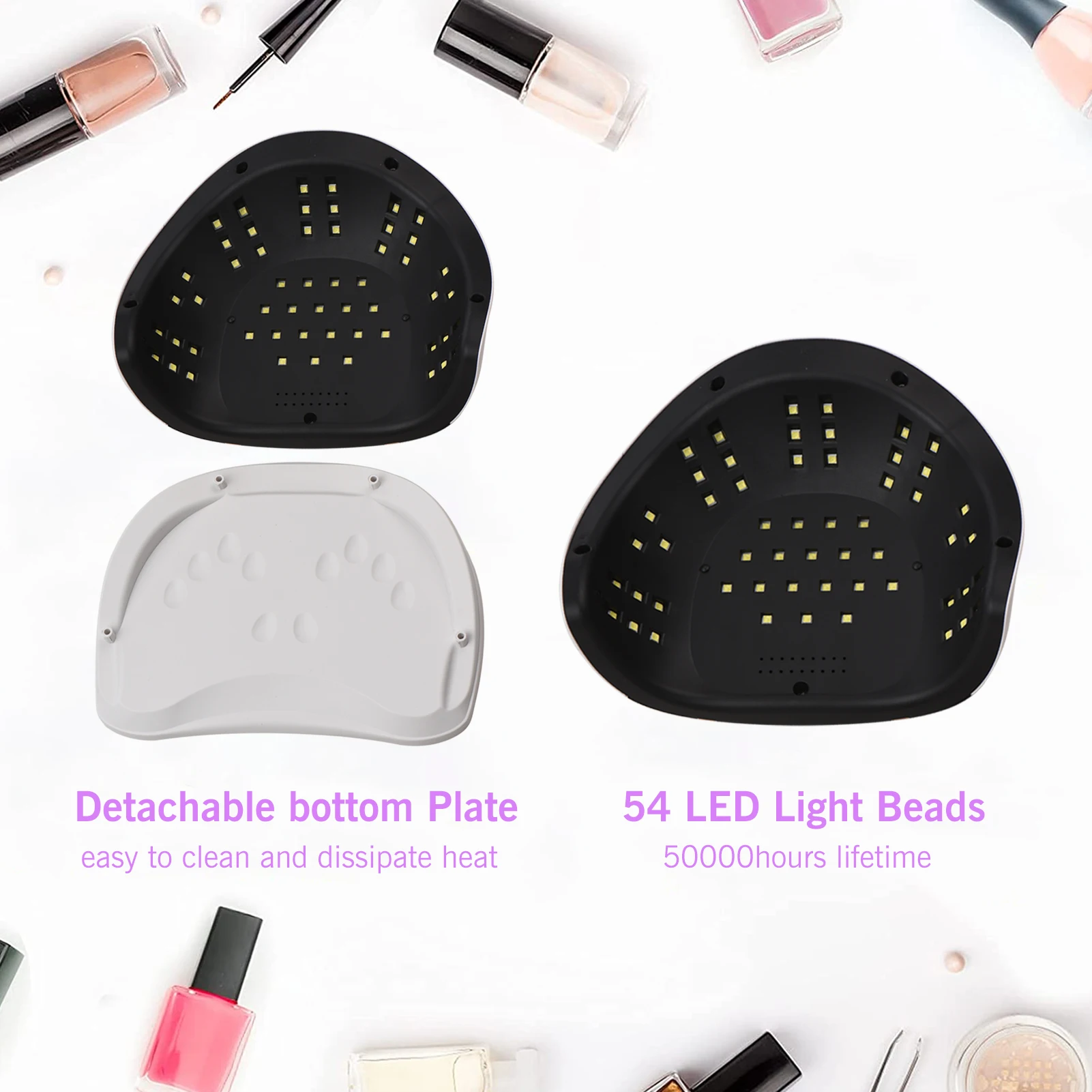 2021 New 160W UV LED Nail Lamp Gel Dryer with Smart Sensor 4 Timers Setting LCD Screen for Curing Fingernails Toenails | Красота и