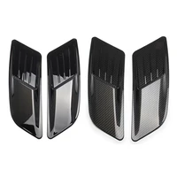 1 pair universal abs plastic car air intake scoop bonnet hood vent front hood vent fit panel trim for ford mustang 15 17