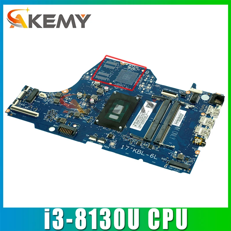 

L22737-001 для HP 17-BY 17-BY0061ST Материнская плата ноутбука UMA i3-8130U L22737-601 детали для ноутбука