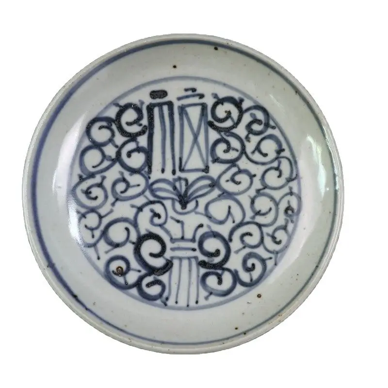 

Chinese Old Porcelain Blue And White Flower And Bird Pattern Tray