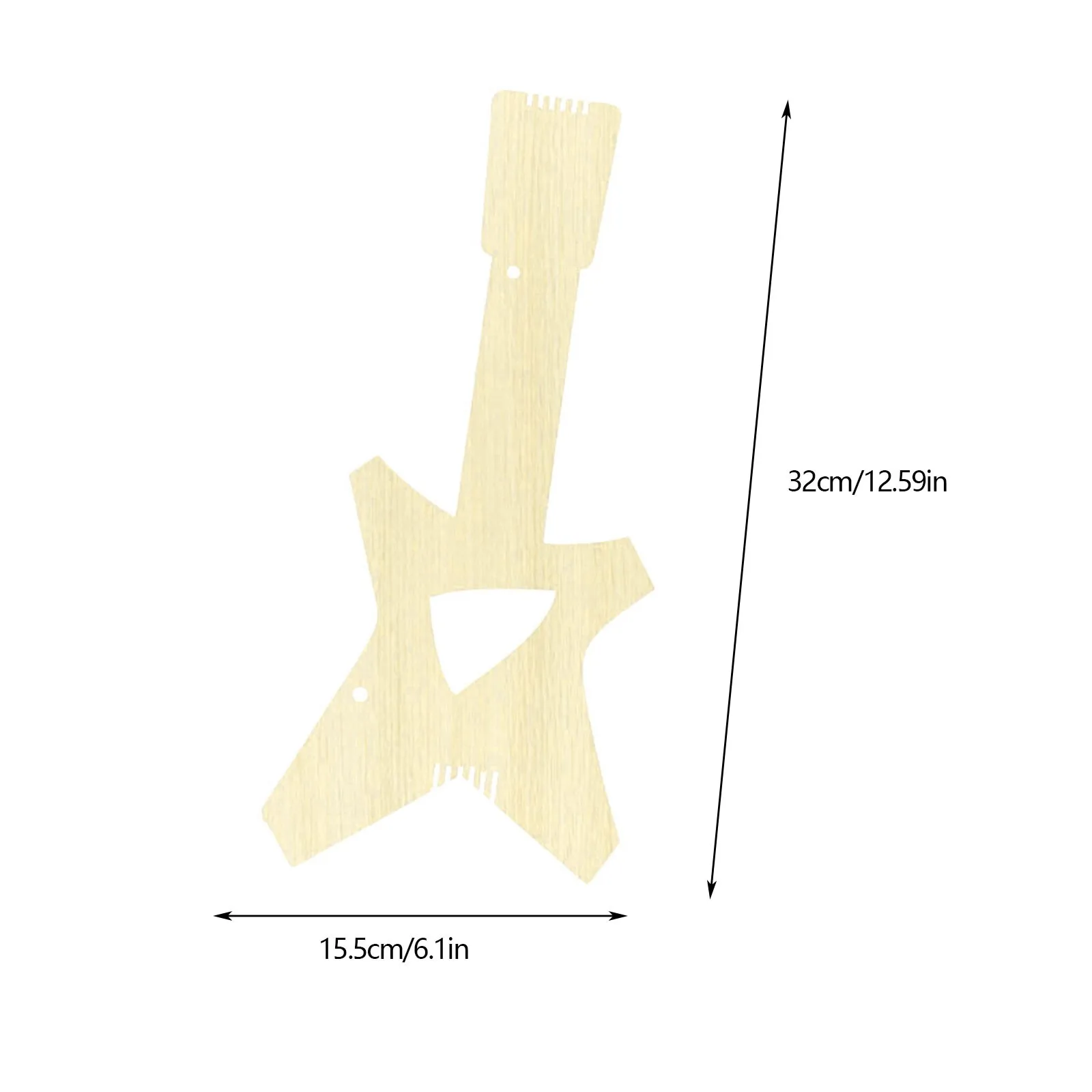 Белая деревянная небольшая гитара ручной работы сделай сам Набор детских