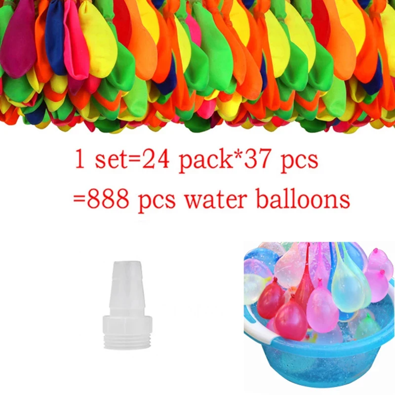 

888Pcs Water Bombs Balloons Quick Fill Magic Balloon Outdoor Toys For Kids Water Toy Games Summer Beach Ball Party Children Gift