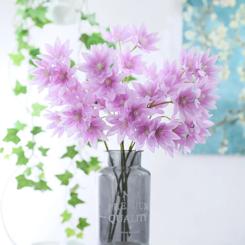 Искусственные цветы в виде лотоса искусственные украшение для дома свадебное