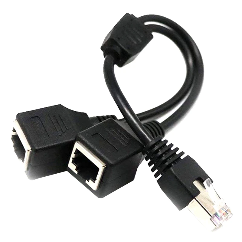 

Разветвитель кабеля RJ45 с 1 штекера на 2 гнезда Ethernet для Super Cat5, Cat6, Cat7 LAN Ethernet Сетевой удлинитель адаптер