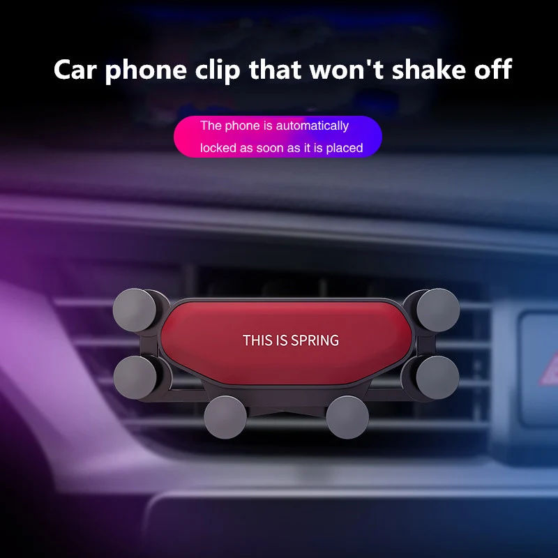 1 шт. гравитационный Автомобильный держатель для телефона в вентиляционное