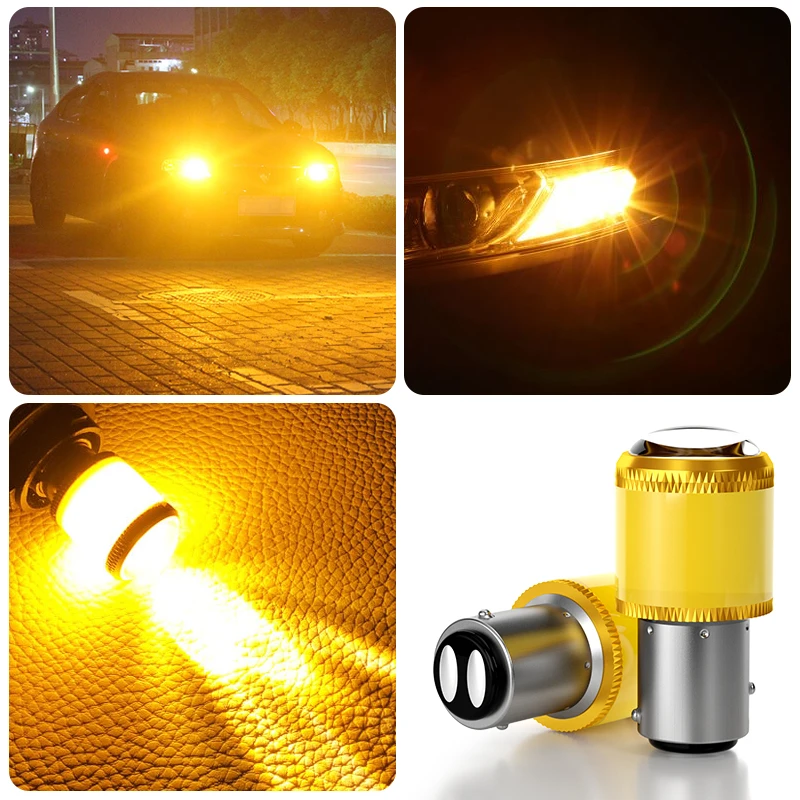 2PCS 1156 BA15S LED For Turn Signal light P21W PY21W 1157 BAY15D W21 2835 9SMD for Brake Reversing Lamp Taillight | Автомобили и