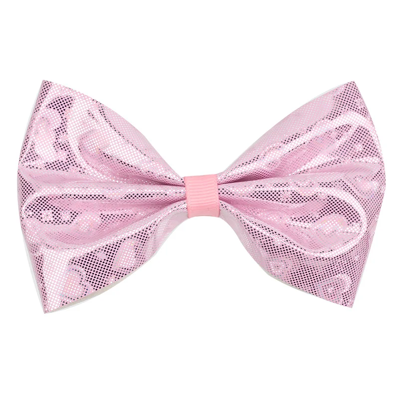 

Cheer Bows Mesh Bow Hair Clip For Girls Color Laser Lattice Circle Square Clip Kids Korean Headdress Children's Hair Accessories