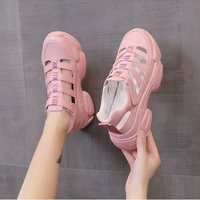summer hollow hole shoes 2021 sports womens shoes old shoes breathable wild students korean version of ins womens sandals tide