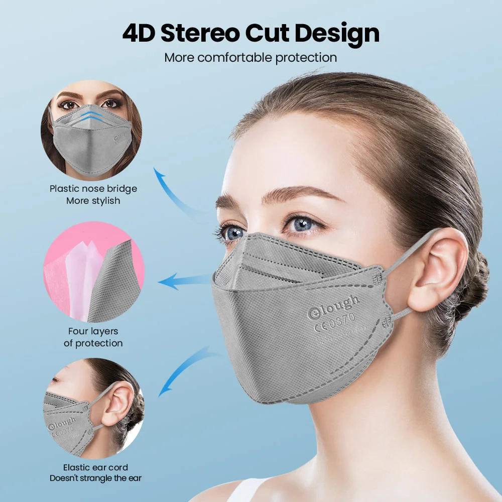 Корейская маска для лица KN95 Mascarillas FPP2 CE одобренная гигиеническая безопасная