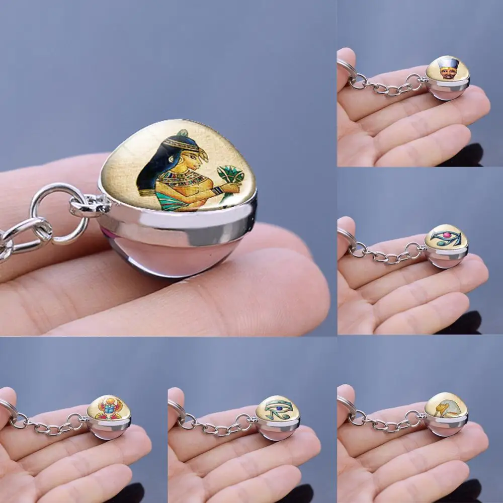Египетские эффектные брелки с шариками картины Фараона пирамиды сглаза Висячие