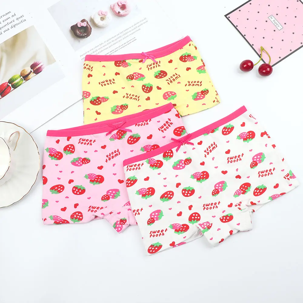 1 шт. хлопковые трусы боксеры для девочек|Женские трусики| |