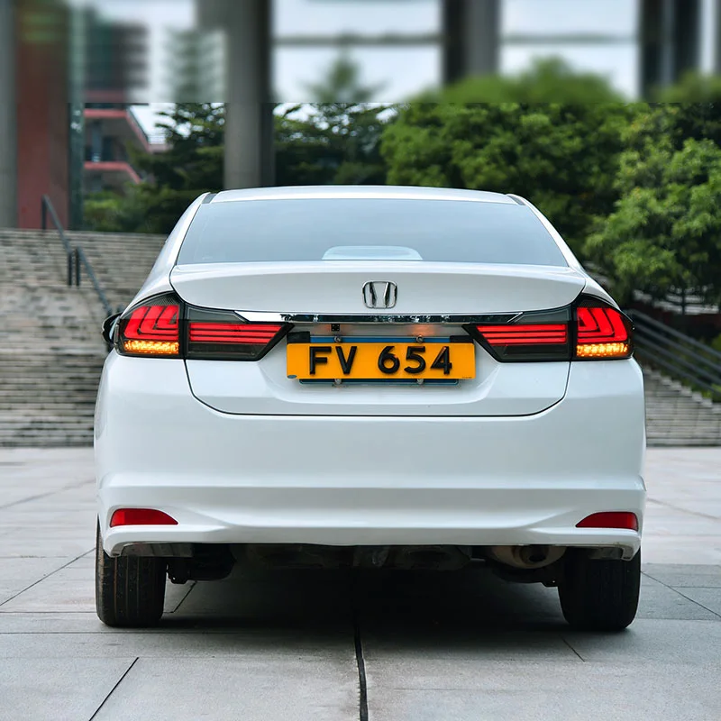 Для HONDA City 2015 2016 хвост светильник s светодиодные задние светодиодный задний