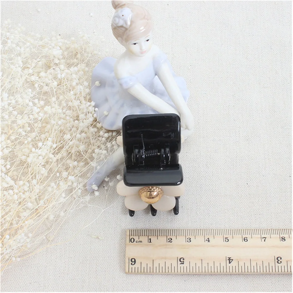 Маленькие заколки для волос в Корейском стиле изысканные с цветами и жемчужинами