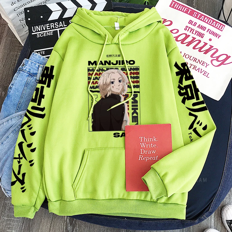 Толстовки с капюшоном унисекс из аниме Мстители Токио зимняя эстетичная