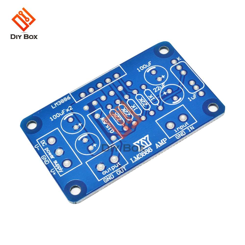 

LM3886TF Mono power Amplifier Board module AC 20-28V 60W Digital Audio Power AMP HIFI Stereo Sound System for Speakers DIY Kit
