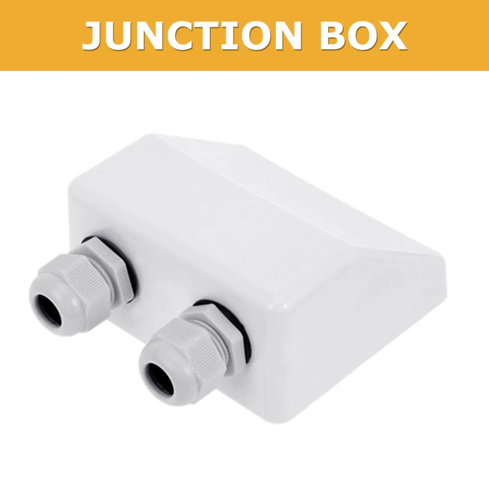 

5Pcs ABS Solar Panel Holder for RV and Yacht Solar Panel Junction Box Solar System Terminal Box (Black)